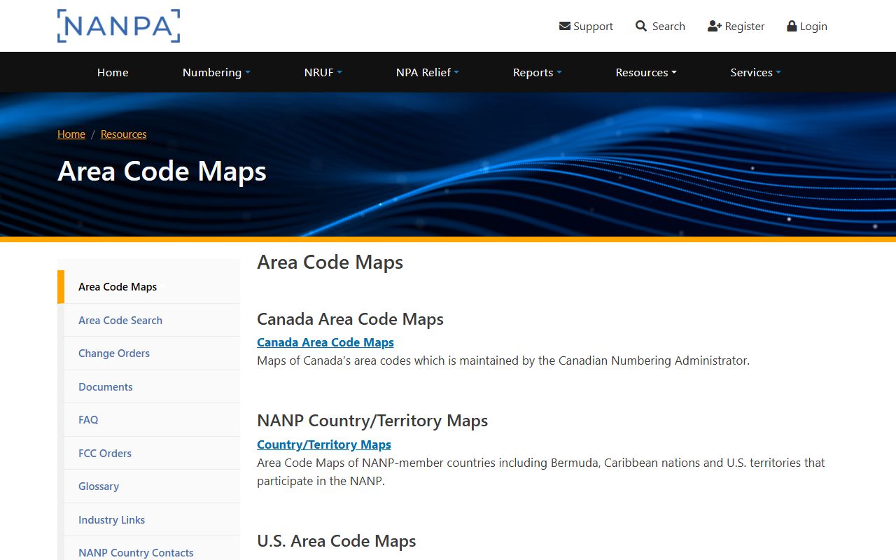 High Point phone area codes NANPA area code map resources