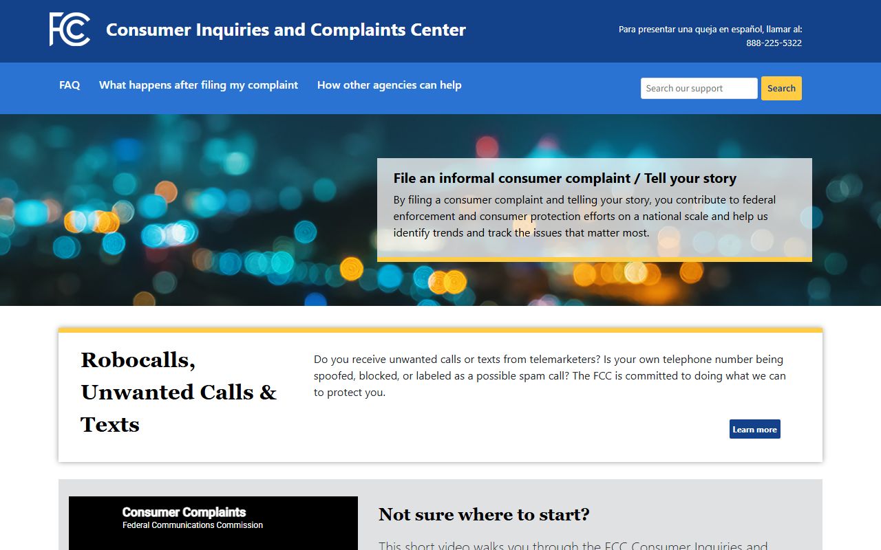 High Point phone numbers FCC consumer complaint center reverse lookup support
